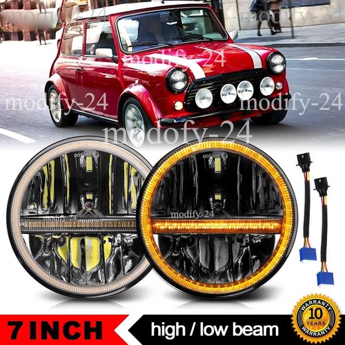 Pair 7inch black led - pair,