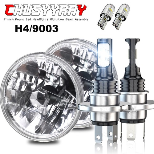Pair dot 7inch black led - 7inch,
